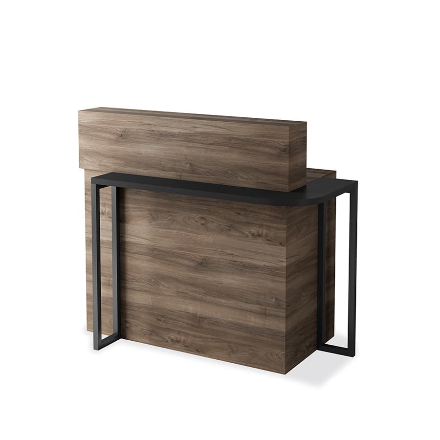 Scrivania per Computer Tavolo in Legno Massello Riciclato in Stile  Industriale, Scrivania Pesante nella Sala Riunioni Dell'home Office, Mobili  per Ufficio di Lusso (Size : 120x60x75cm) : : Casa e cucina