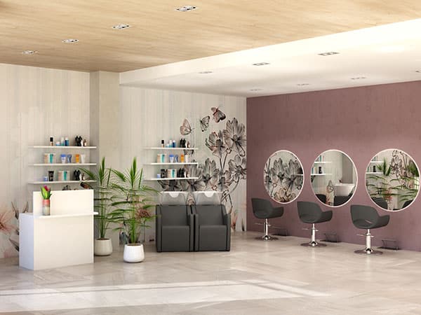 Hairdresser shop design - Interior furniture solutions complete classic ...